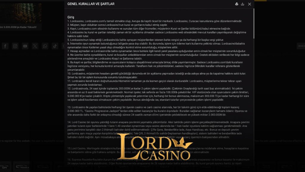 lordcasino promosyonlar